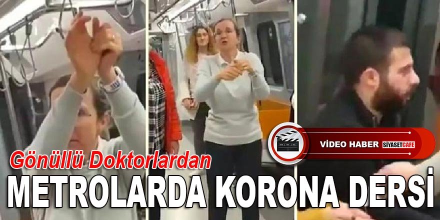 İstanbul Gönüllüleri Doktorlardan Metrolarda Korona Virüsü Bilgilendirmesi