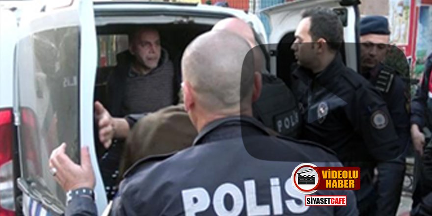 Antalya'da bir kadını rehin alan emekli astsubay "Virüslüyüm" deyip polise tükürdü