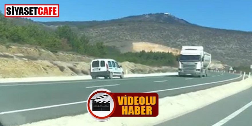 Ters yönde giden sürücü yürekleri ağıza getirdi
