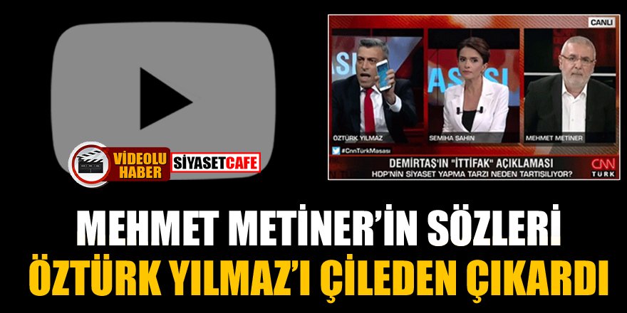 Canlı yayında olay sözler! Mehmet Metiner'in sözleri Öztürk Yılmaz'ı çileden çıkardı
