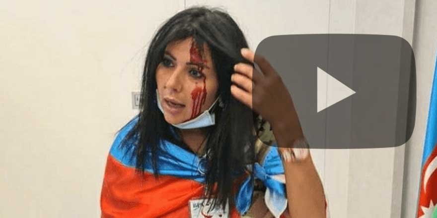 Ermeni çeteler Brüksel'de Azerbaycanlılara taşlarla saldırdı