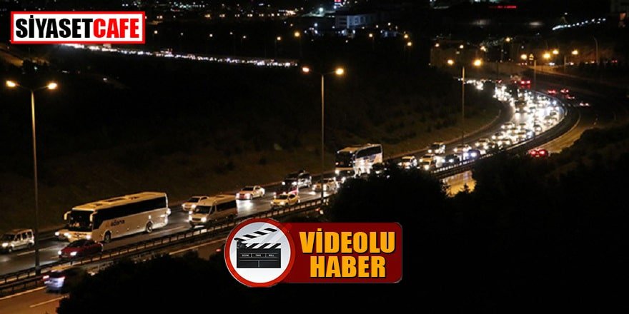 Tem Kocaeli’deki trafik yoğunluğu kamerada!