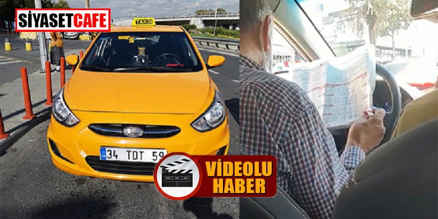 Araç sürerken at yarışı oynayan taksici yakalandı