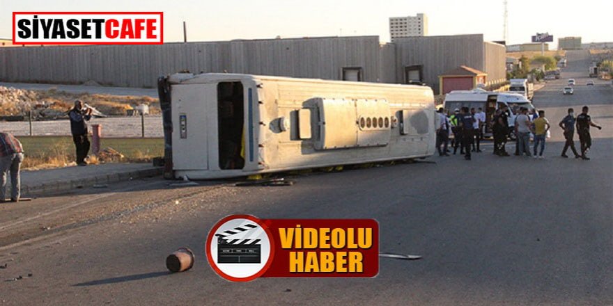 Karaman’da tırla servis otobüsü çarpıştı: 17 yaralı!