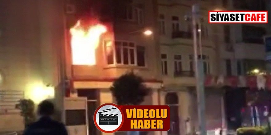 Kırgızistan konsolosluk binasında yangın çıktı