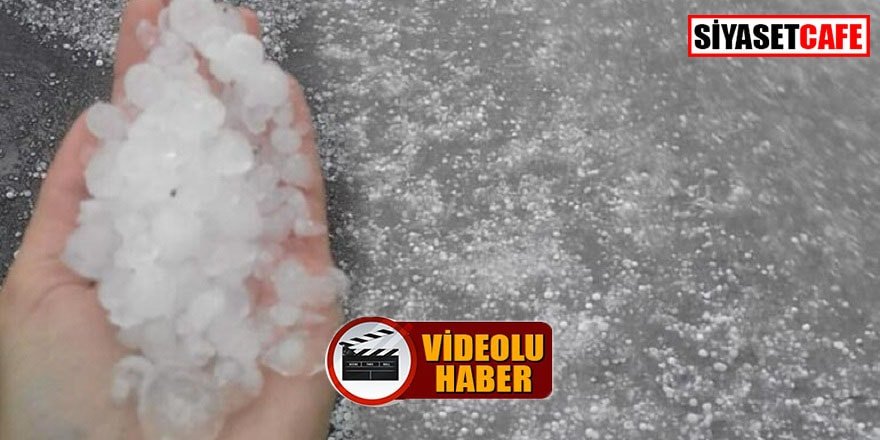 İzmir’i dolu ve sağanak vurdu