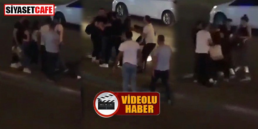 Kızların sokak ortasında kıskançlık kavgası