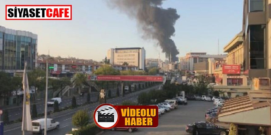 Başakşehir'de plastik fabrikasında yangın