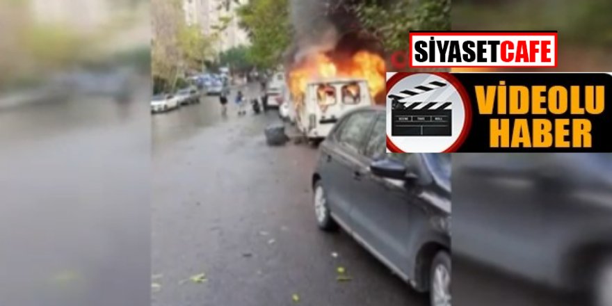 Korku dolu anlar! İstanbul'da minibüsler alev topuna döndü