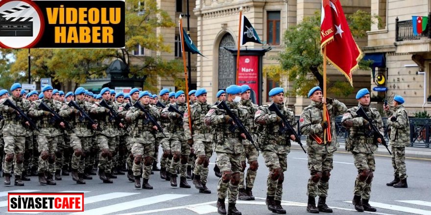 Bakü’de Türk askerinin muhteşem görüntüleri