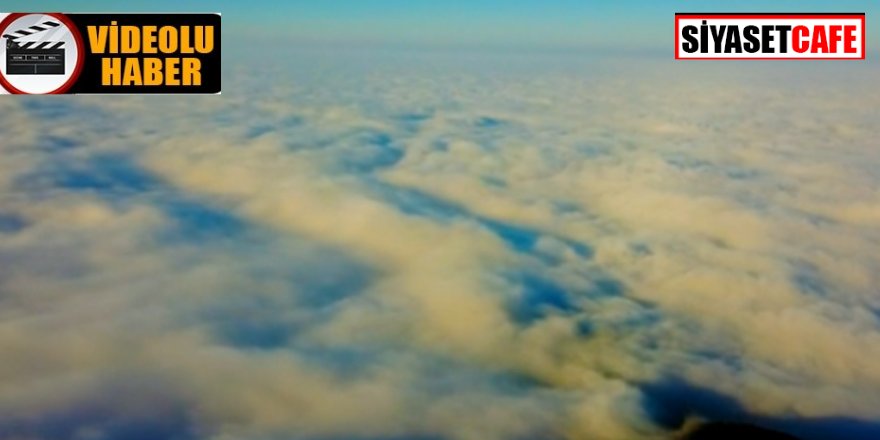 Uludağ'da bulutlar adeta dans ettiler