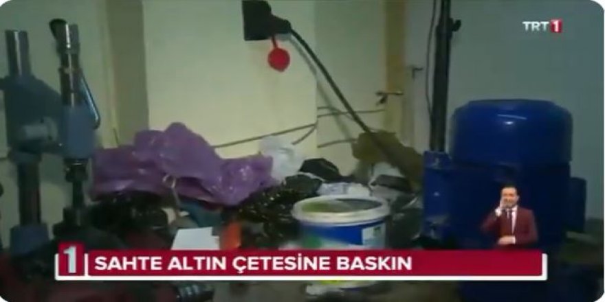 Sahte altın şebekesine baskın