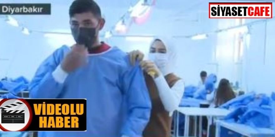 Diyarbakırlı öğrenciler İtalya'ya koruyucu kıyafet dikiyor