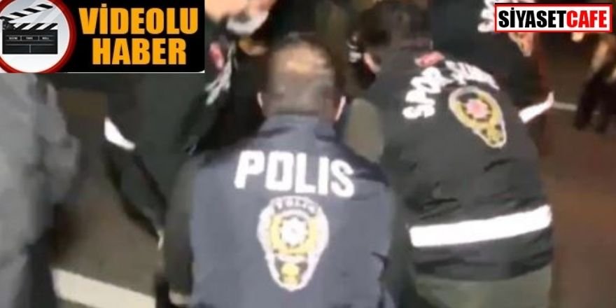 Gözaltına alınan protestocular polislere küfür etti