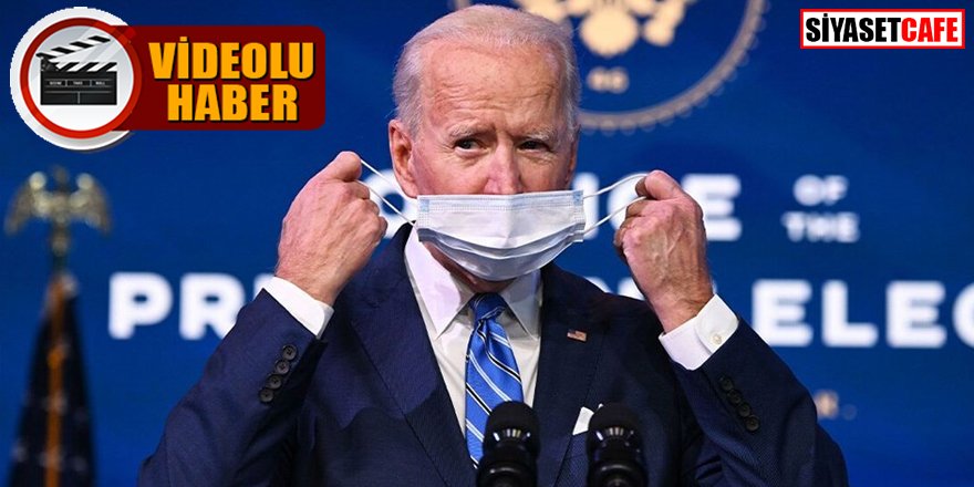 Biden'ın maske paniği! 30 saniye boyunca maskesini aradı