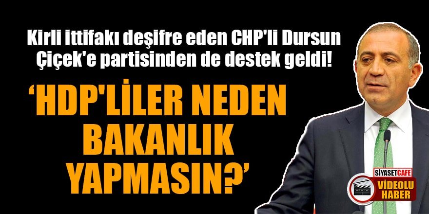 Gürsel Tekin: HDP'liler neden bakanlık yapmasın?