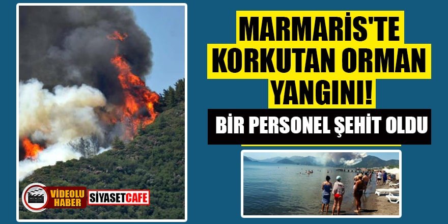 Bir orman yangını da Marmaris'te çıktı!