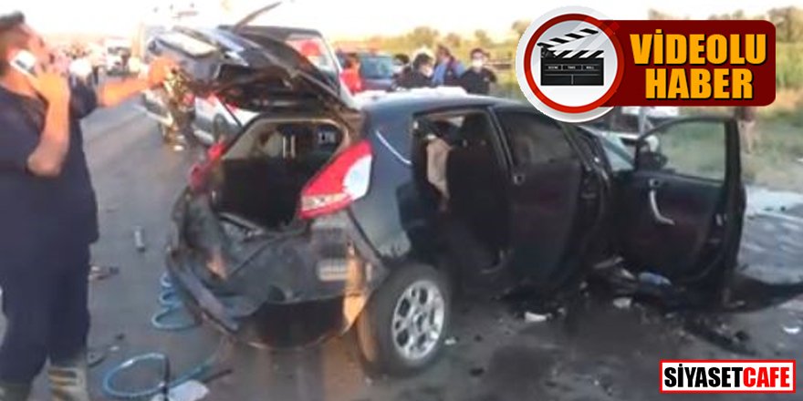 Aksaray'da 3 araçlı trafik kazası: 2 ölü, çok sayıda yaralı var