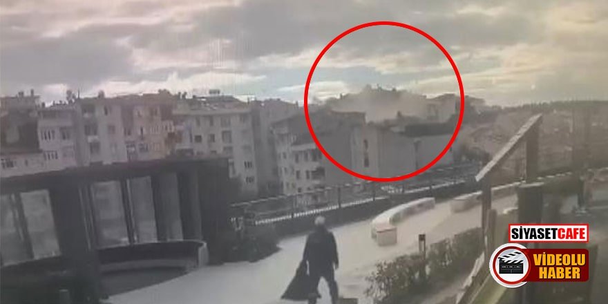 Üsküdar'daki binada yaşanan patlama saniye saniye kamerada!