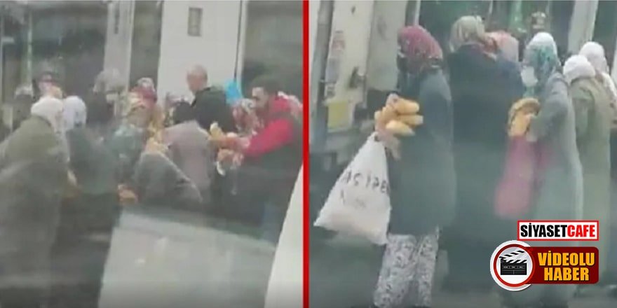 İstanbul Bağcılar'da bedava ekmek izdihamı!