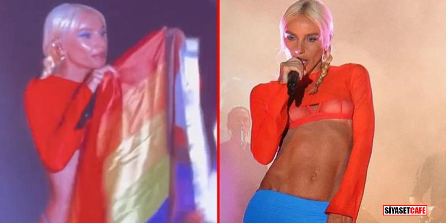 Gülşen sahnede LGBT bayrağı açtı, sosyal medya yıkıldı!