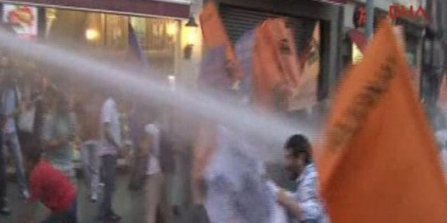 Erdoğan protestosuna müdahale