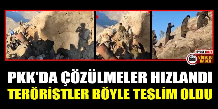 PKK'da çözülmeler hızlandı! Teröristler böyle teslim oldu