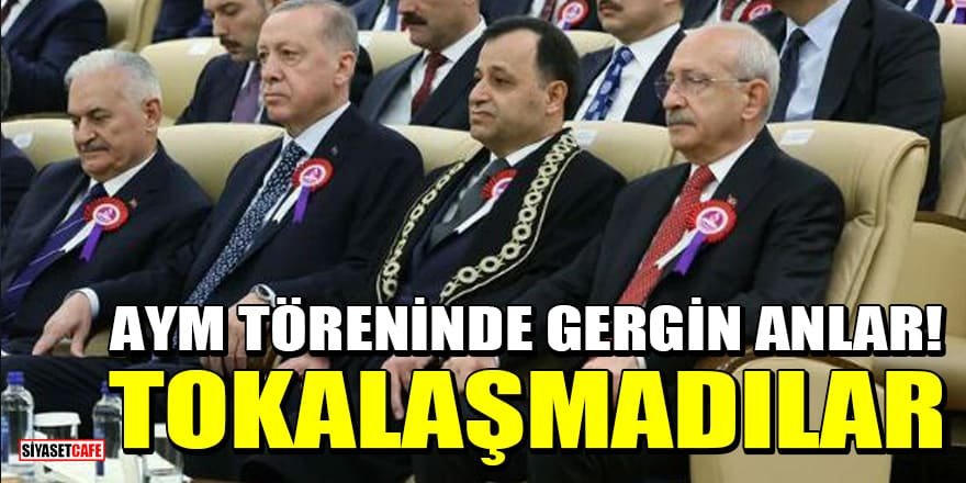 Erdoğan ve Kılıçdaroğlu AYM töreninde tokalaşmadılar