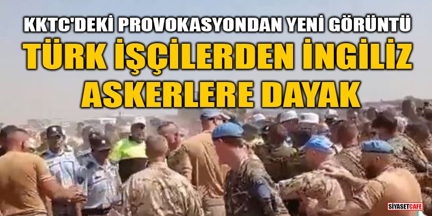 Türk işçilerden İngiliz askerlere dayak